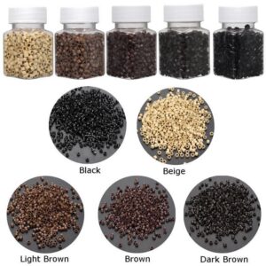 4.6 mm Aluminium Threaded Hair Extension Beads